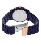 Michael Kors Runway Chronograph Blue Dial Blue Steel Strap Watch for Women - MK7423 Buy Now By Michael Kors