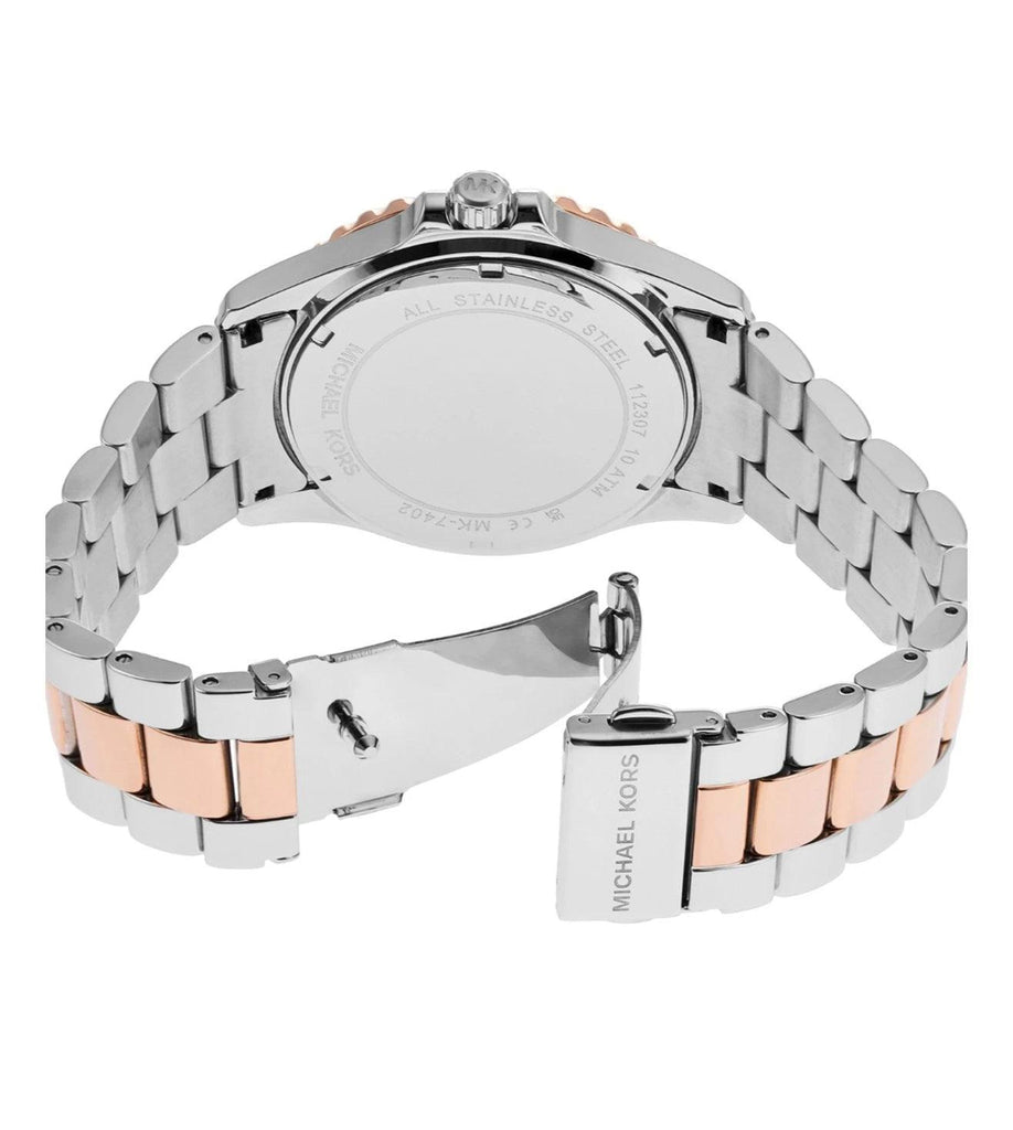 Michael Kors Everest Three Hand Rose Gold Dial Two Tone Steel Strap Watch For Women - MK7402 Buy Now By Michael Kors