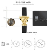 Guess Fame Quartz Gold Dial Black Leather Strap Watch For Women - GW0548L3 Buy Now By Guess