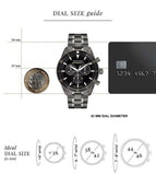 Movado Heritage Calendoplan Chronograph Black Dial Black Steel Strap Watch For Men - 3650125 Buy Now By Movado