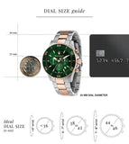 Maserati Competizione Chronograph Green Dial Two Tone Steel Strap Watch For Men - R8873600004 Buy Now By Maserati