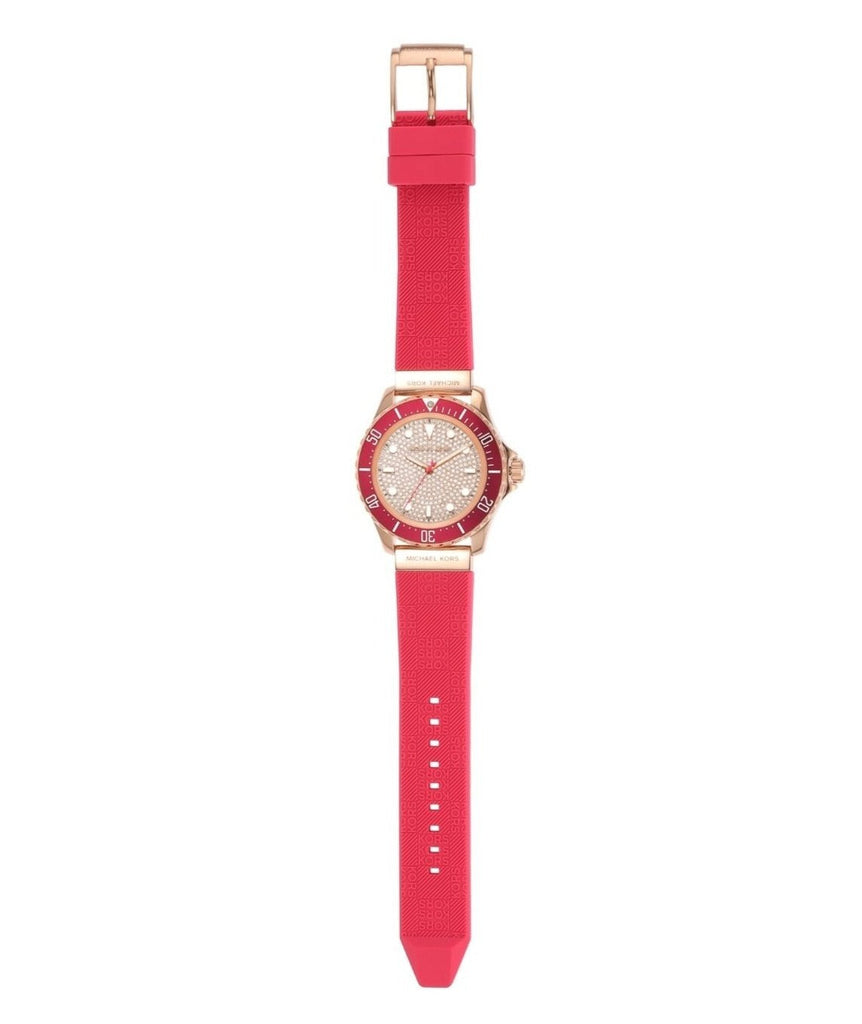 Michael Kors Everest Analog Rose Gold Dial Pink Silicone Strap Watch For Women - MK7359 Buy Now By Michael Kors