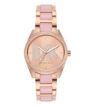 Michael Kors Janelle Analog Rose Gold Dial Two Tone Steel Strap Watch For Women - MK4731 Buy Now By Michael Kors
