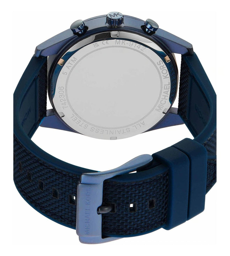Michael Kors Accelerator Chronograph Blue Dial Blue Nylon Strap Watch for Men - MK9142 Buy Now By Michael Kors