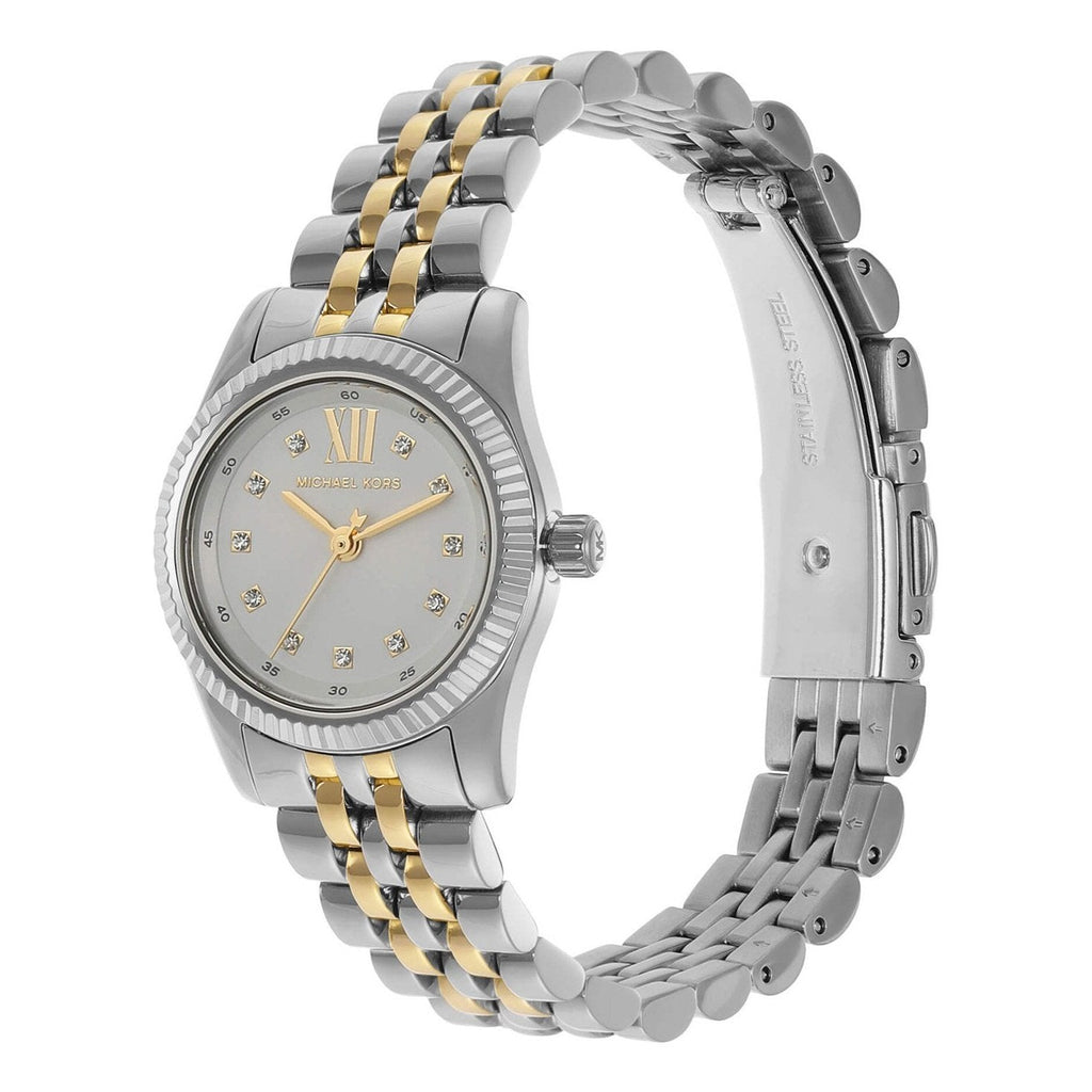 Michael Kors Lexington Analog Silver Dial Two Tone Steel Strap Watch for Women - MK4740 Buy Now By Michael Kors