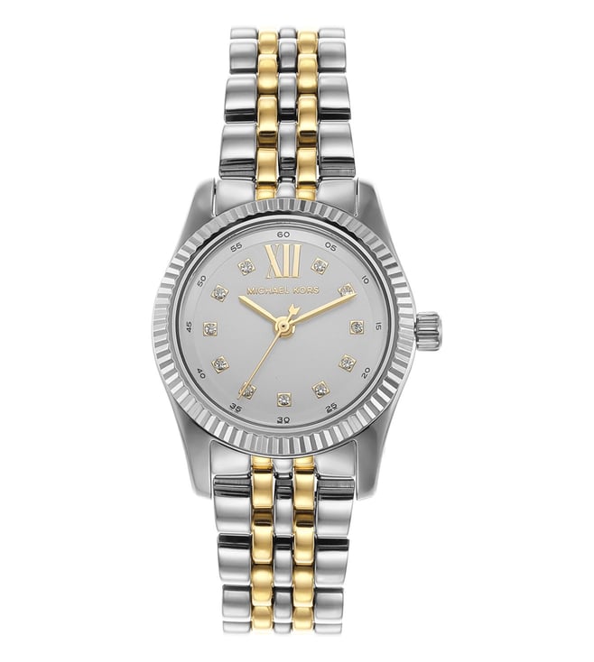 Michael Kors Lexington Analog Silver Dial Two Tone Steel Strap Watch for Women - MK4740 Buy Now By Michael Kors