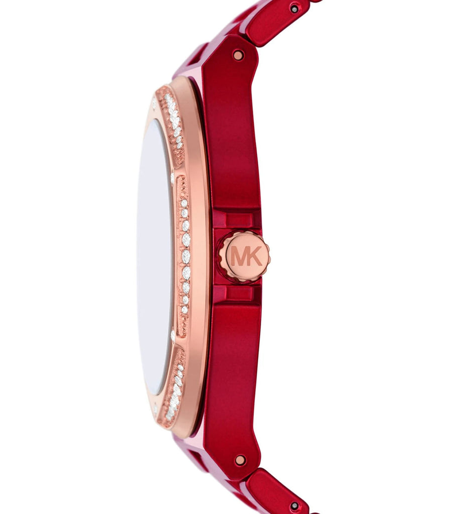 Michael Kors Lennox Analog Crystals Red Dial Red Steel Strap Watch for Women - MK7455 Buy Now By Michael Kors