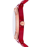 Michael Kors Lennox Analog Crystals Red Dial Red Steel Strap Watch for Women - MK7455 Buy Now By Michael Kors