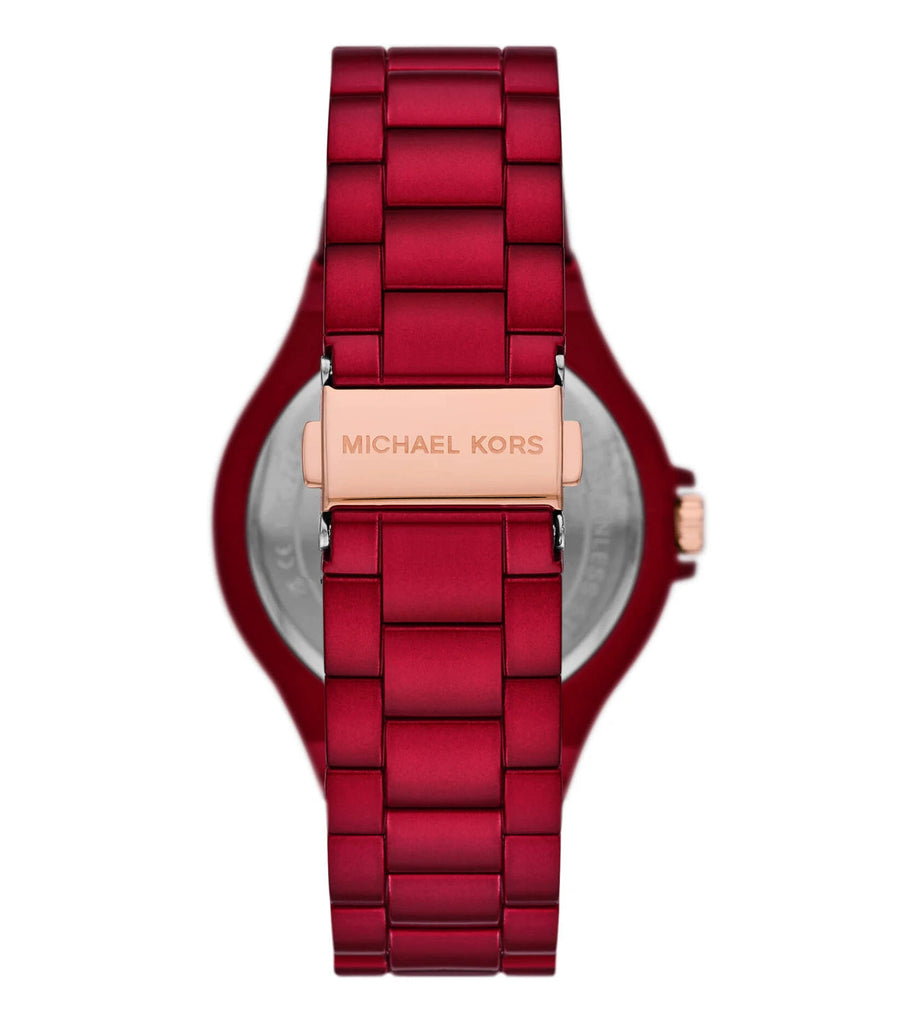 Michael Kors Lennox Analog Crystals Red Dial Red Steel Strap Watch for Women - MK7455 Buy Now By Michael Kors