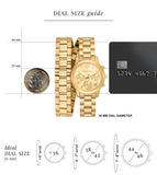 Michael Kors Runway Chronograph Analog Gold Dial Gold Steel Strap Watch for Women - MK7452 Buy Now By Michael Kors