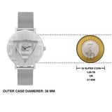 Guess Iconic Quartz Silver Dial Silver Mesh Bracelet Watch For Women - GW0527L1 Buy Now By Guess