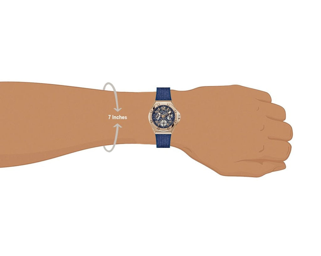 Guess Asteria Multifunction Blue Dial Blue Rubber Strap Watch For Women - GW0620L3 Buy Now By Guess