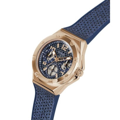 Guess Asteria Multifunction Blue Dial Blue Rubber Strap Watch For Women - GW0620L3 Buy Now By Guess