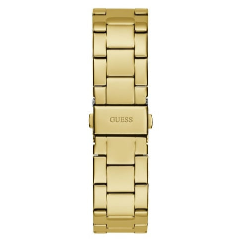 Guess Cubed Analog Gold Dial Gold Steel Strap Watch For Women - GW0606L2 Buy Now By Guess