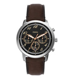 Fossil Neutra Chronograph Black Dial Brown Leather Strap Watch for Men - FS6024 Buy Now By Fossil