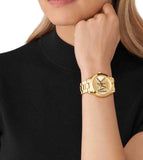 Michael Kors Runway Gold Dial Gold Steel Strap Watch For Women - MK4732 Buy Now By Michael Kors
