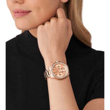 Michael Kors Wren Chronograph Rose Gold Dial Rose Gold Steel Strap Watch for Women - MK7430 Buy Now By Michael Kors