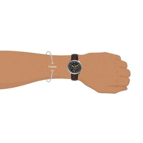 Fossil Neutra Chronograph Black Dial Brown Leather Strap Watch for Men - FS6024 Buy Now By Fossil