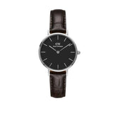 Daniel Wellington Classic Petite York Black Dial Brown Leather Strap Watch For Women - DW00100238 Buy Now By Daniel Wellington