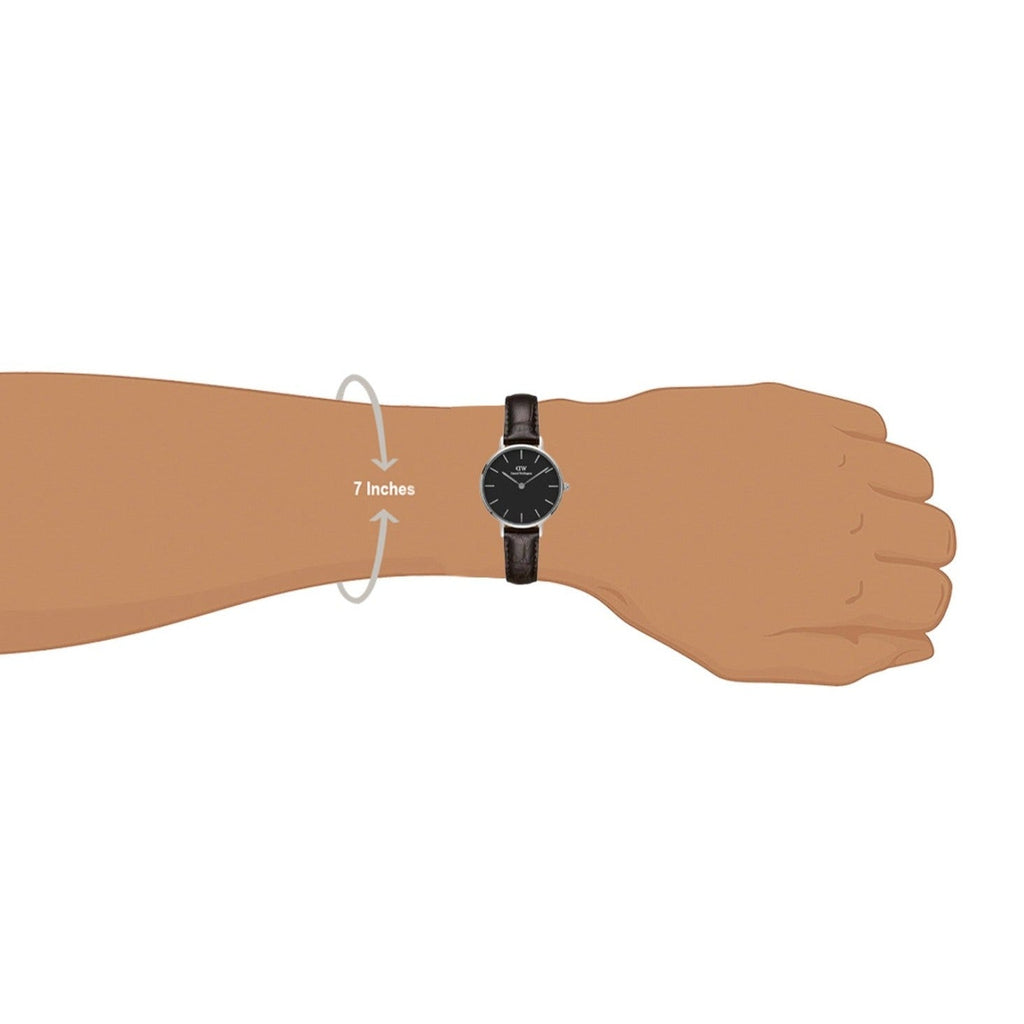 Daniel Wellington Classic Petite York Black Dial Brown Leather Strap Watch For Women - DW00100238 Buy Now By Daniel Wellington