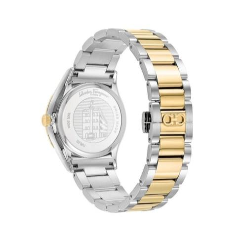 Salvatore Ferragamo Sapphire Chrono Green Dial Two Tone Steel Strap Watch for Men - SFME01223 Buy Now By Salvatore Ferragamo