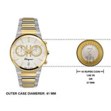 Salvatore Ferragamo F-80 Classic White Dial Two Tone Steel Strap Watch for Men - SFME00821 Buy Now By Salvatore Ferragamo