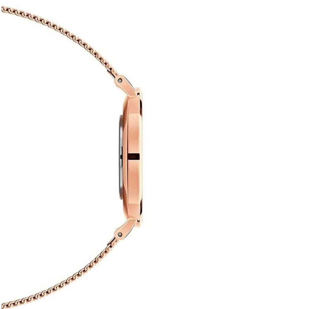 Daniel Wellington Petite Melrose Black Dial Rose Gold Mesh Strap Watch For Women - DW00100303 Buy Now By Daniel Wellington