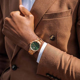 Daniel Wellington Iconic Link Emerald Green Dial Rose Gold Steel Strap Watch For Women - DW00100419 Buy Now By Daniel Wellington