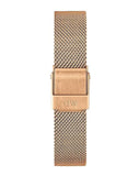 Daniel Wellington Classic Petite Melrose Black Dial Rose Gold Mesh Bracelet Watch For Women - DW00100217 Buy Now By Daniel Wellington