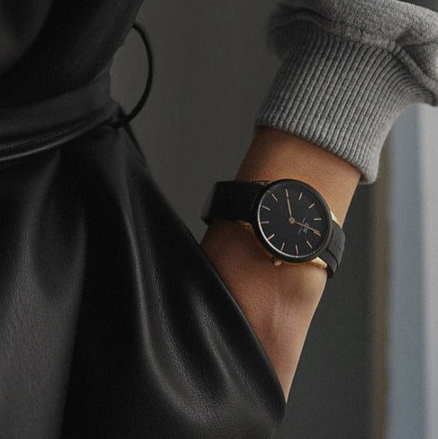 Daniel Wellington Iconic Motion Black Dial Rubber Strap 32mm Watch For Women - DW00100426