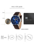 Maserati Competizione Analog Blue Dial Brown Leather Strap Watch for Men - R8851100004 Buy Now By Maserati