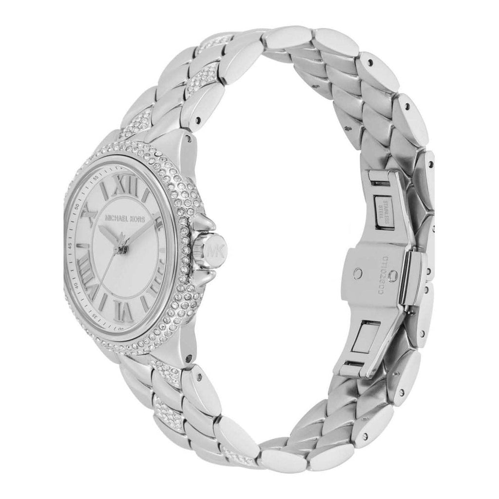 Michael Kors Camille Pave Crystals Silver Dial Silver Steel Strap Watch for Women - MK4804 Buy Now By Michael Kors