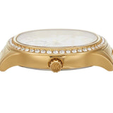 Michael Kors Sage Three-Hand Mother of Pearl White Dial Gold Steel Strap Watch for Women - MK4805 Buy Now By Michael Kors