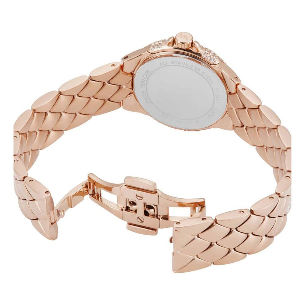 Michael Kors Camille Analog Silver Dial Rose Gold Steel Strap Watch for Women - MK4810 Buy Now By Michael Kors