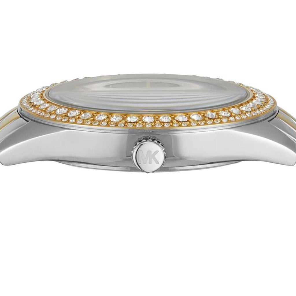 Michael Kors Harlowe Three-Hand Crystals White Dial Two Tone Steel Strap Watch for Women - MK4811 Buy Now By Michael Kors