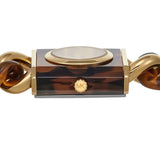 Michael Kors Chain Lock Analog Silver Dial Two Tone Steel Strap Watch for Women - MK4808 Buy Now By Michael Kors