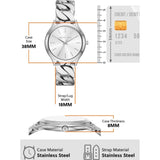 Michael Kors Runway Three-Hand Silver Dial Silver Steel Strap Watch for Women - MK7474 Buy Now By Michael Kors