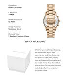 Michael Kors Lexington Chronograph Black Dial Gold Steel Strap Watch for Men - MK9155 Buy Now By Michael Kors