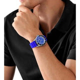 Michael Kors Maritime Three-Hand Analog Blue Dial Blue Silicone Strap Watch for Men - MK9156 Buy Now By Michael Kors