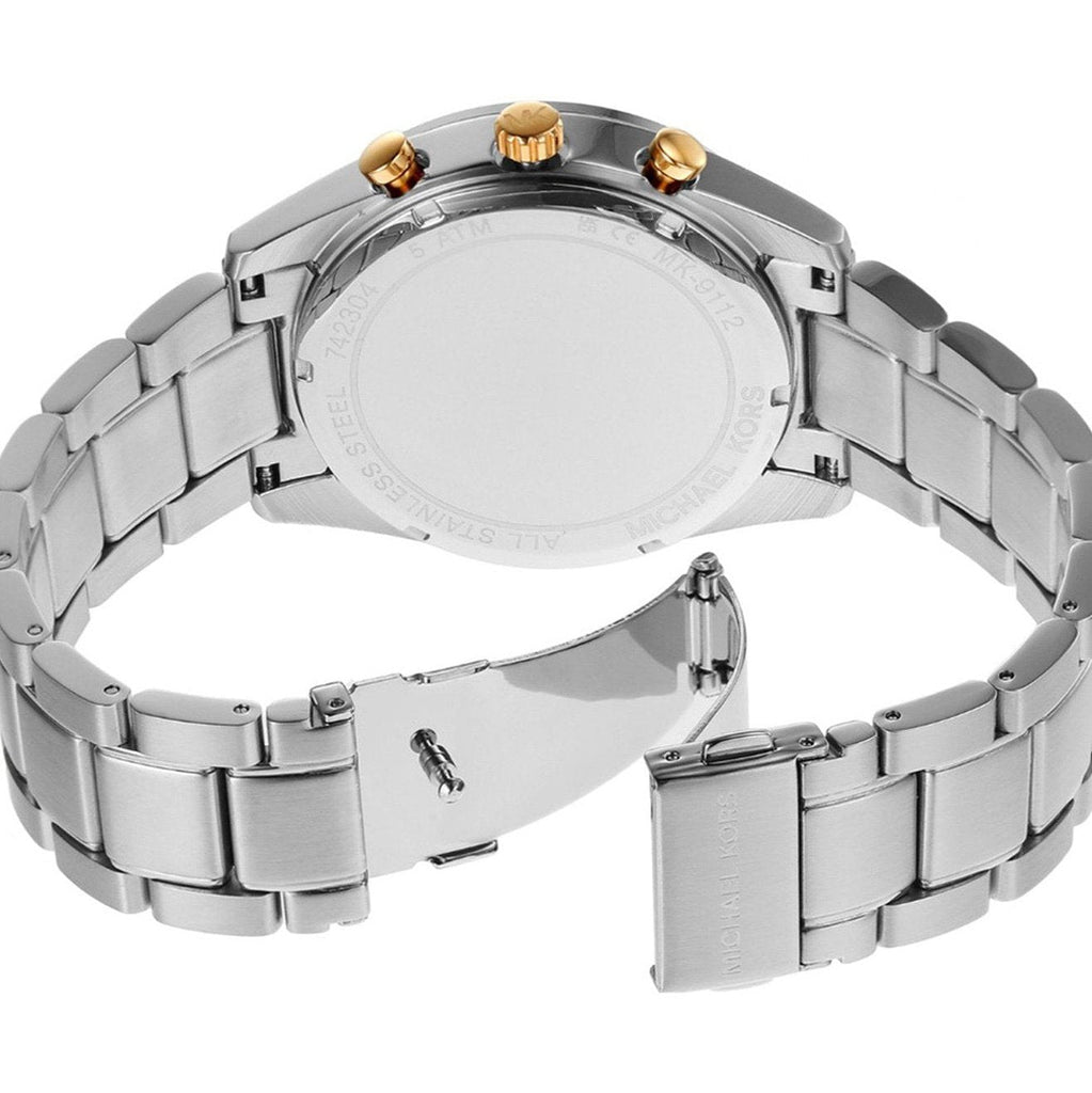 Michael Kors Accelerator Chronograph White Dial Silver Steel Strap Watch For Men - MK9112 Buy Now By Michael Kors