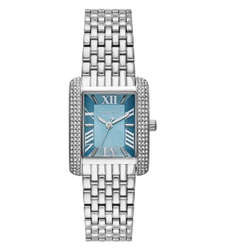 Michael Kors Emery Analog Three Hand Blue Dial Silver Steel Strap Watch for Women - MK4829 Buy Now By Michael Kors