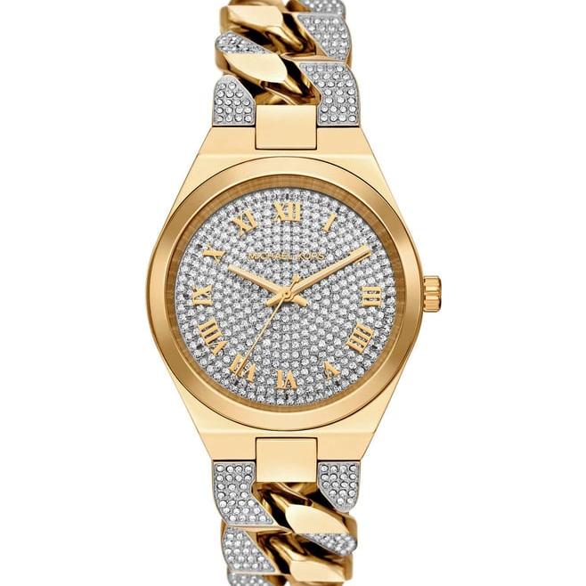 Michael Kors Lennox Pavé Crystals Silver Dial Two Tone Steel Strap Watch for Women - MK7487 Buy Now By Michael Kors