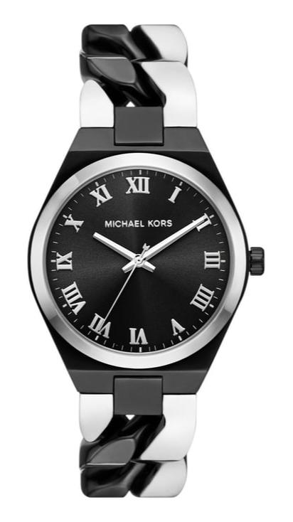 Michael Kors Lennox Analogue Black Dial Two Tone Steel Strap Watch for Women - MK7502 Buy Now By Michael Kors