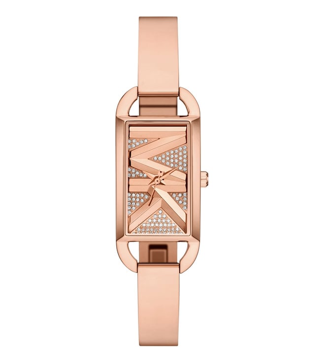 Michael Kors Empire Pavé Analog Rose Gold Dial Rose Gold Steel Strap Watch for Women - MK4858 Buy Now By Michael Kors