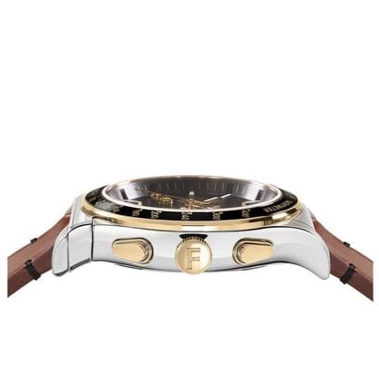 Salvatore Ferragamo 1927 Chrono Analog Black Dial Brown Leather Strap Watch for Men - SFKZ00323 Buy Now By Salvatore Ferragamo