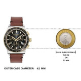 Salvatore Ferragamo 1927 Chrono Analog Black Dial Brown Leather Strap Watch for Men - SFKZ00323 Buy Now By Salvatore Ferragamo