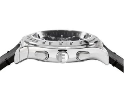 Salvatore Ferragamo 1927 Chrono Analog Black Dial Black Leather Strap Watch for Men - SFKZ00123 Buy Now By Salvatore Ferragamo