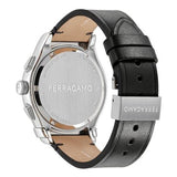 Salvatore Ferragamo 1927 Chrono Analog Black Dial Black Leather Strap Watch for Men - SFKZ00123 Buy Now By Salvatore Ferragamo
