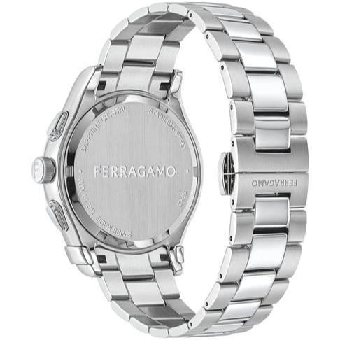 Salvatore Ferragamo 1927 Chrono Green Dial Silver Steel Strap Watch for Men - SFKZ00423 Buy Now By Salvatore Ferragamo
