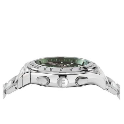 Salvatore Ferragamo 1927 Chrono Green Dial Silver Steel Strap Watch for Men - SFKZ00423 Buy Now By Salvatore Ferragamo